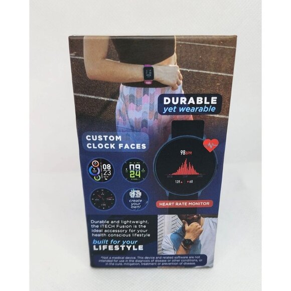 iTech Fusion 2 Smartwatch: Durable & Lightweight | Salmon Band | Android & iOS - Picture 4 of 16